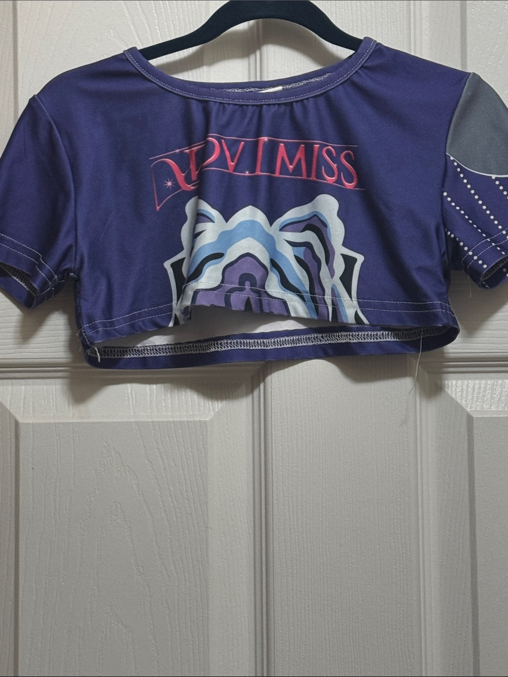 Purple and Orange Girls' Costume Set - Crop Top & Pants - Picture 3 of 3